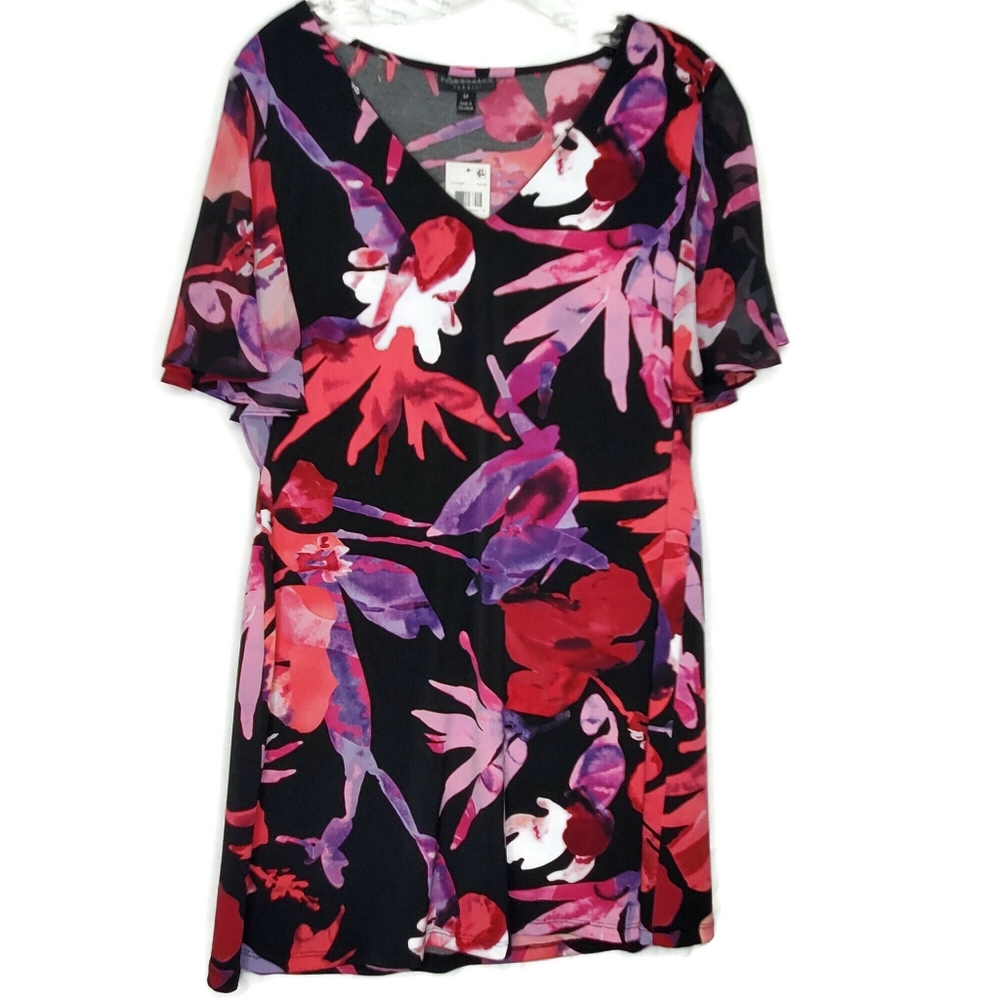 Connected Apparel 6P Womens Dress Floral